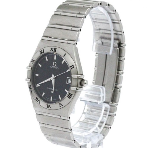 Omega Constellation Ref.1512.40 Date St. Acier Gris Argent Quartz Montre Hommes - Photo 2 sur 8