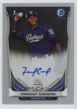 2014 Bowman Prospect Auto Chrome Franchy Cordero #BCAP-FC Auto 2d9