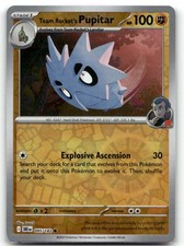 Team Rocket's Pupitar 095/182 SV10: Destined Rivals Reverse Holo Pokemon TCG NM