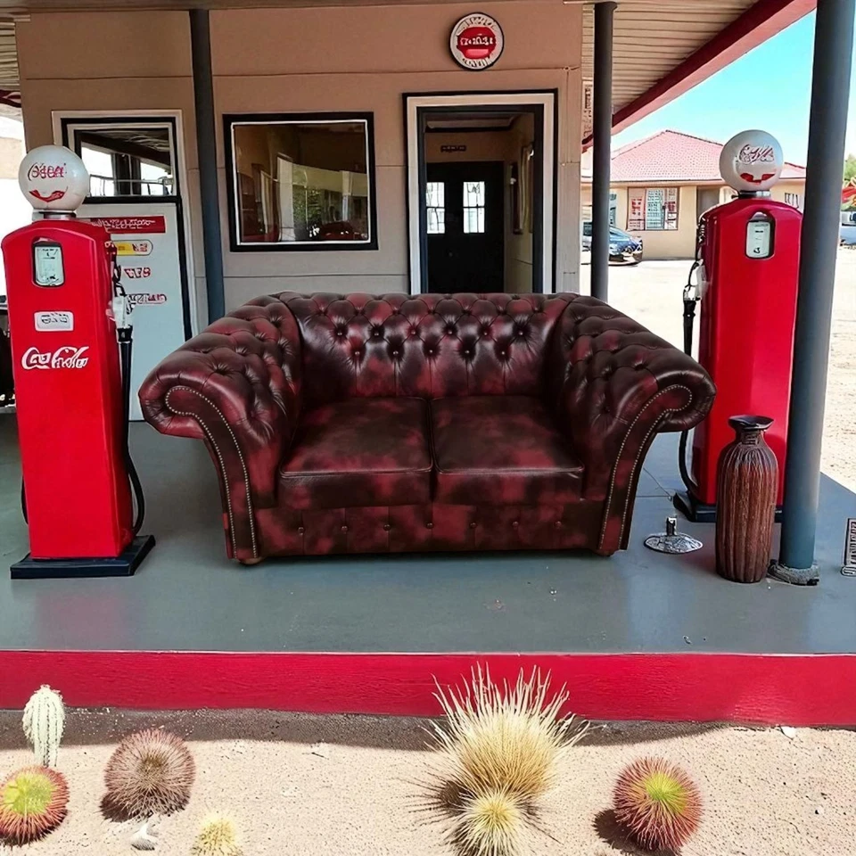 Chesterfield Kensigton  Burgund   Leder A1SP900 3+2+1 oder 3+1+1 - Bild 3 von 4