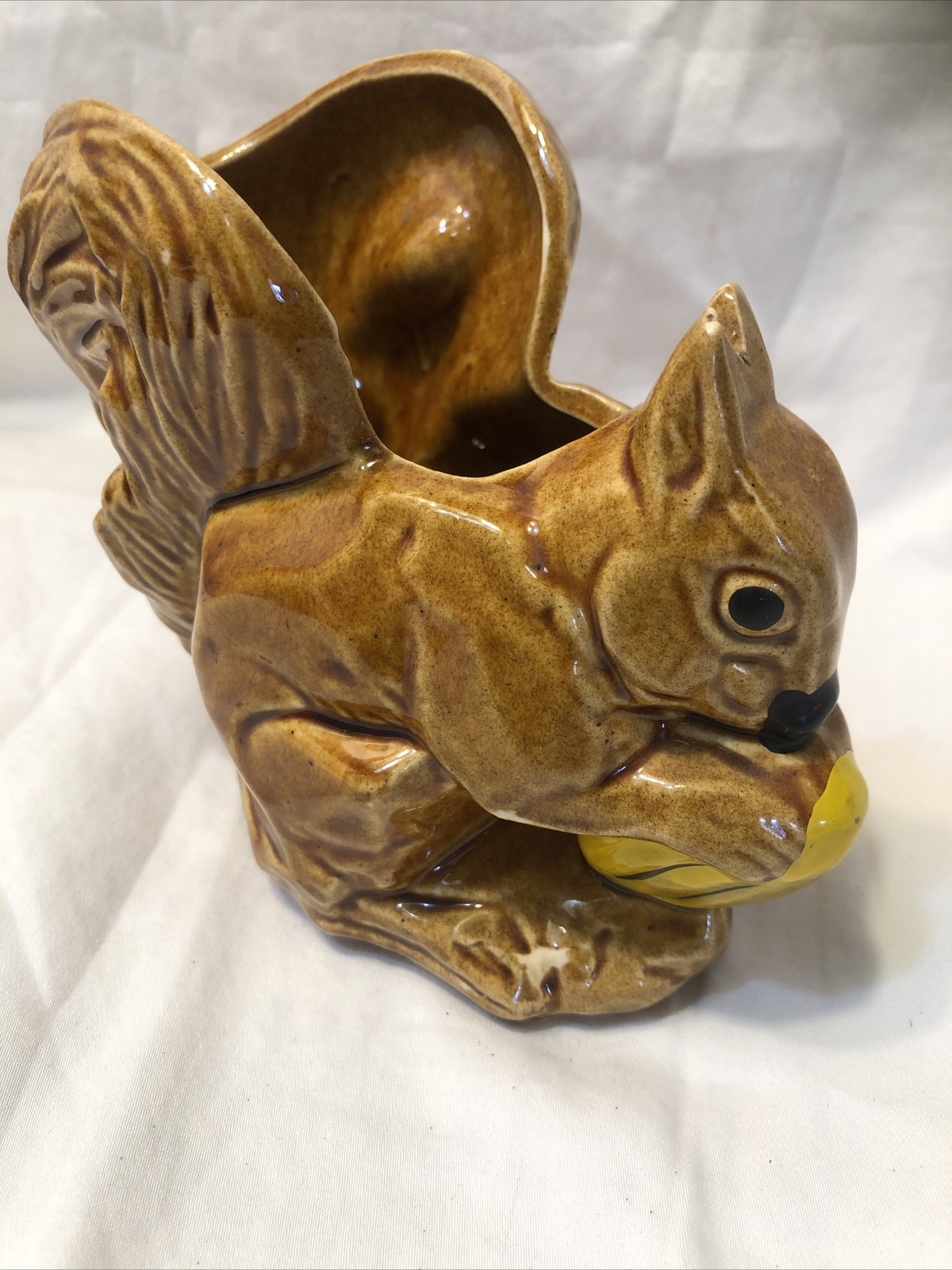 Vintage Original McCoy Squirrel Planter, Cute LQQK 4 1/4"   High Mid Century