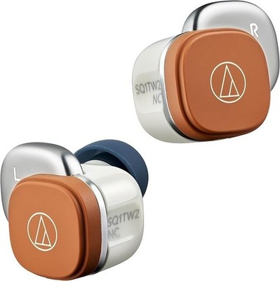 Audio-Technica ATH-SQ1TW2NC WCM True Wireless Noise Cancelling Earbuds Weiß