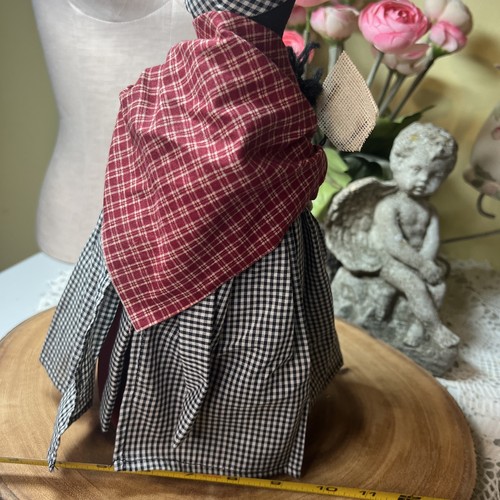 Vintage Black American Woman w/ Child Cloth Rag Doll Door Stop 12 X 6 - Bild 9 von 17