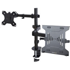 Startech Monitor Arm With Vesa Laptop Tray for A Laptop & Single Display Up To 3