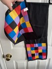 Trifari Scarf Geometric Checkerboard Colorblock Art Deco — photo 5