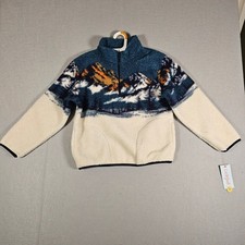 Cat Jack Boys Sherpa Mountain Fleece Quarter Zip Pullover S 6/7 NWT