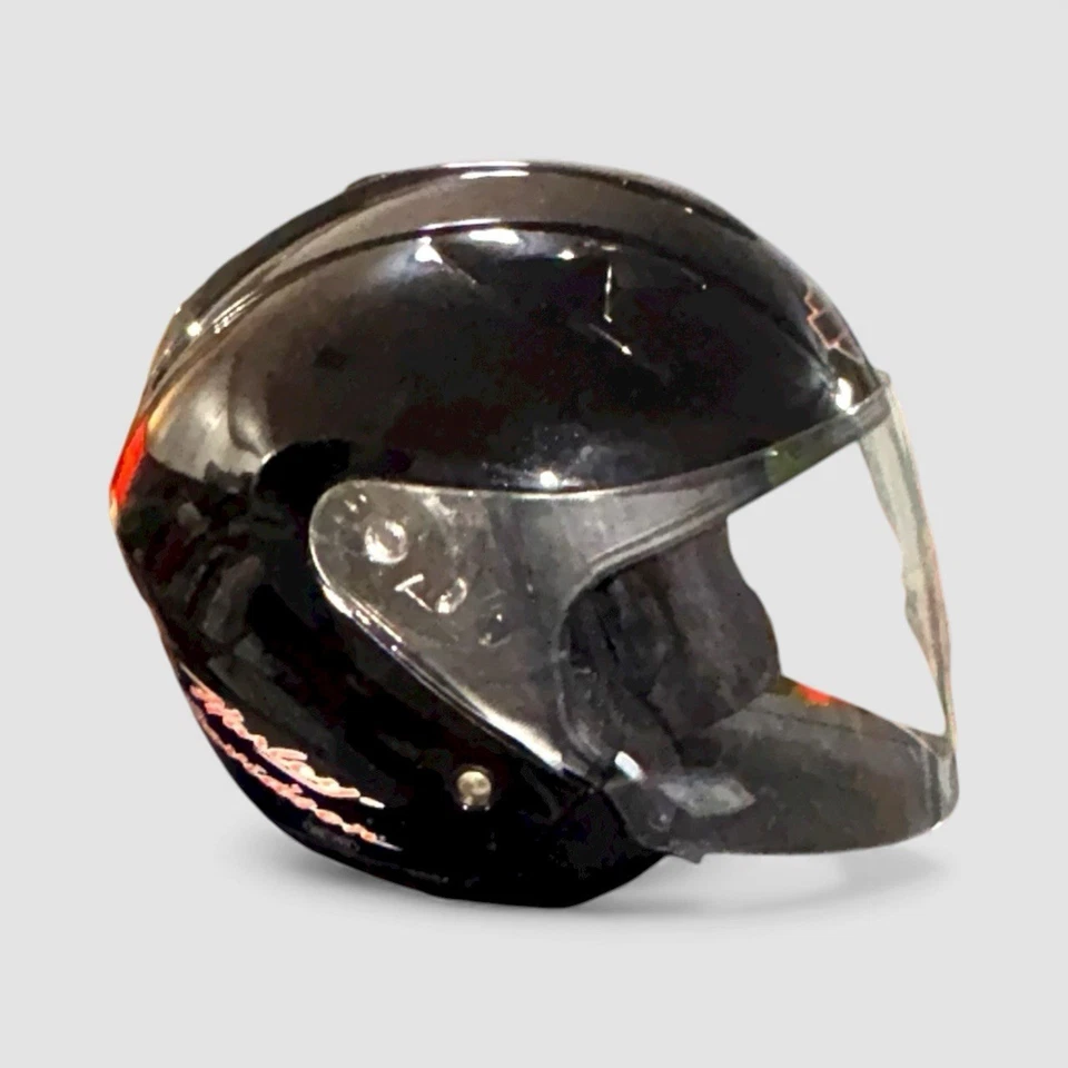 Harley-Davidson Vintage Full Face Helmet Medium HD-J1V Sun Shield - Image 2 of 4