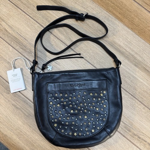 Lucky Brand Womens Remi Studded Leather Crossbody Handbag BHFO 3564