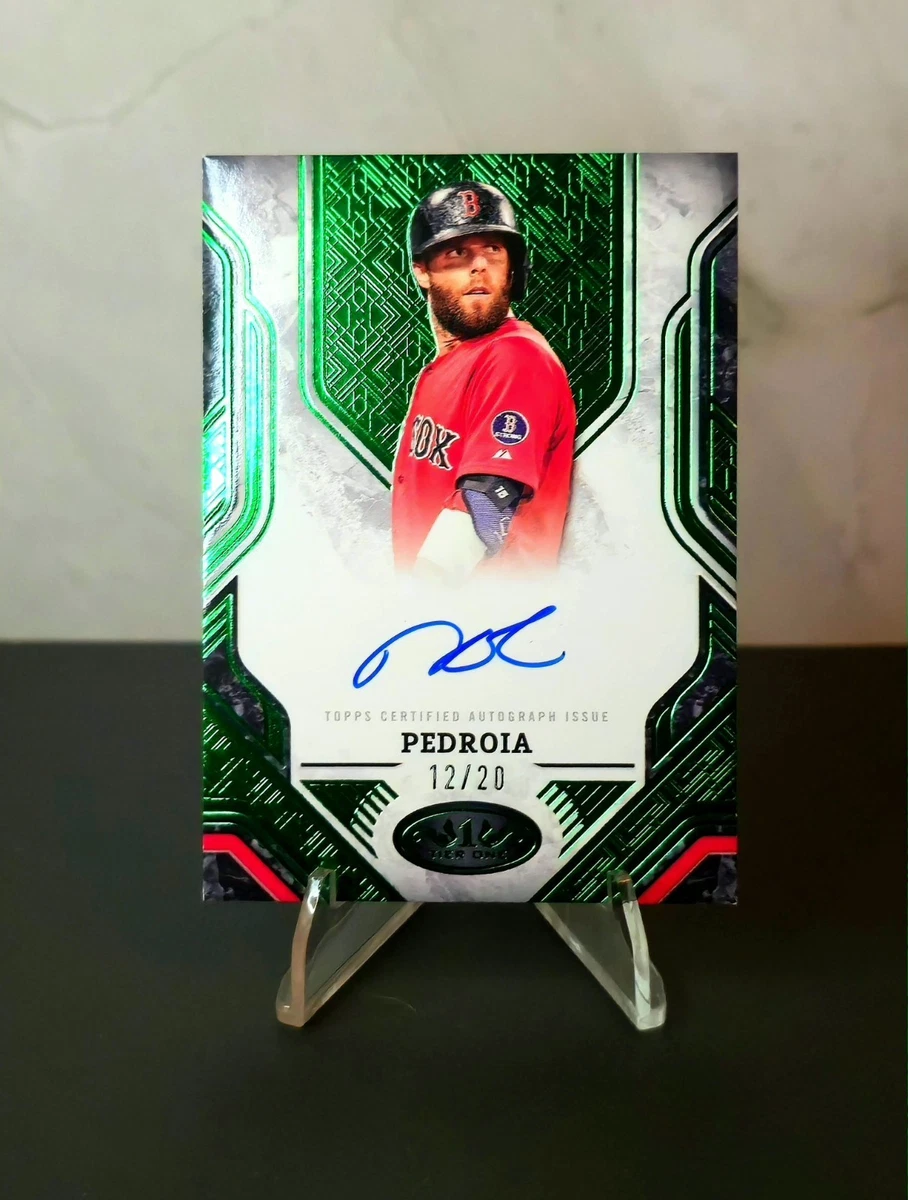Topps Dustin Pedroia Autographed Baseball Sports Trading Cards