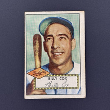 Topps 1952 Topps Billy Cox Brooklyn Dodgers #232 Base Set Baseball Card