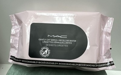 MAC Gently Off Wipes + Micellar Water 30 Sheets New Sealed Package