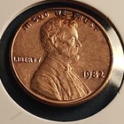 1982 Lincoln Memorial Small Cent P ,Large DATE — photo 2