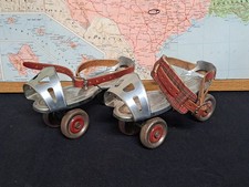 VTG 30 Globe Skate Corp Metal Adjustable Roller Skates USA Made