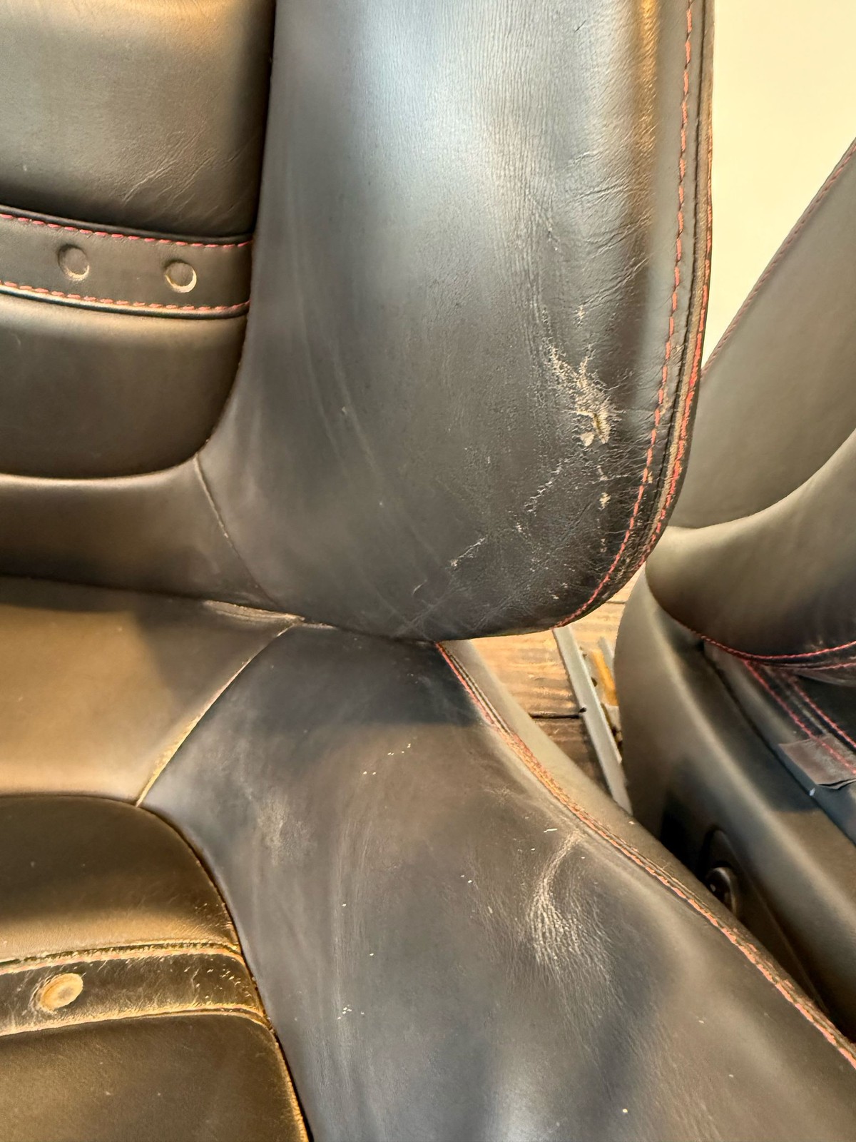 2009-2014 Ferrari California Daytona Seat Set Black Leather OEM Pair w/o modules