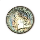1922 Silver Peace Dollar San Francisco Nicely Toned