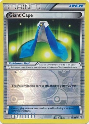 Pokemon - Giant Cape - 114/124 - Uncommon - Reverse Holo - BW - Dragons Exalted 