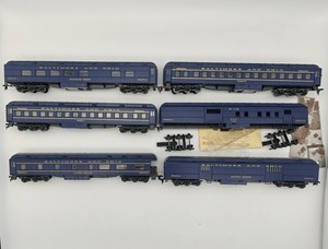 Athearn HO Scale B&O Capitol Limited Passenger Car Series Lot (6) Blue Box