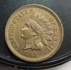 NICE 1862COPPER NICKEL CENT, UNCIRCULATED