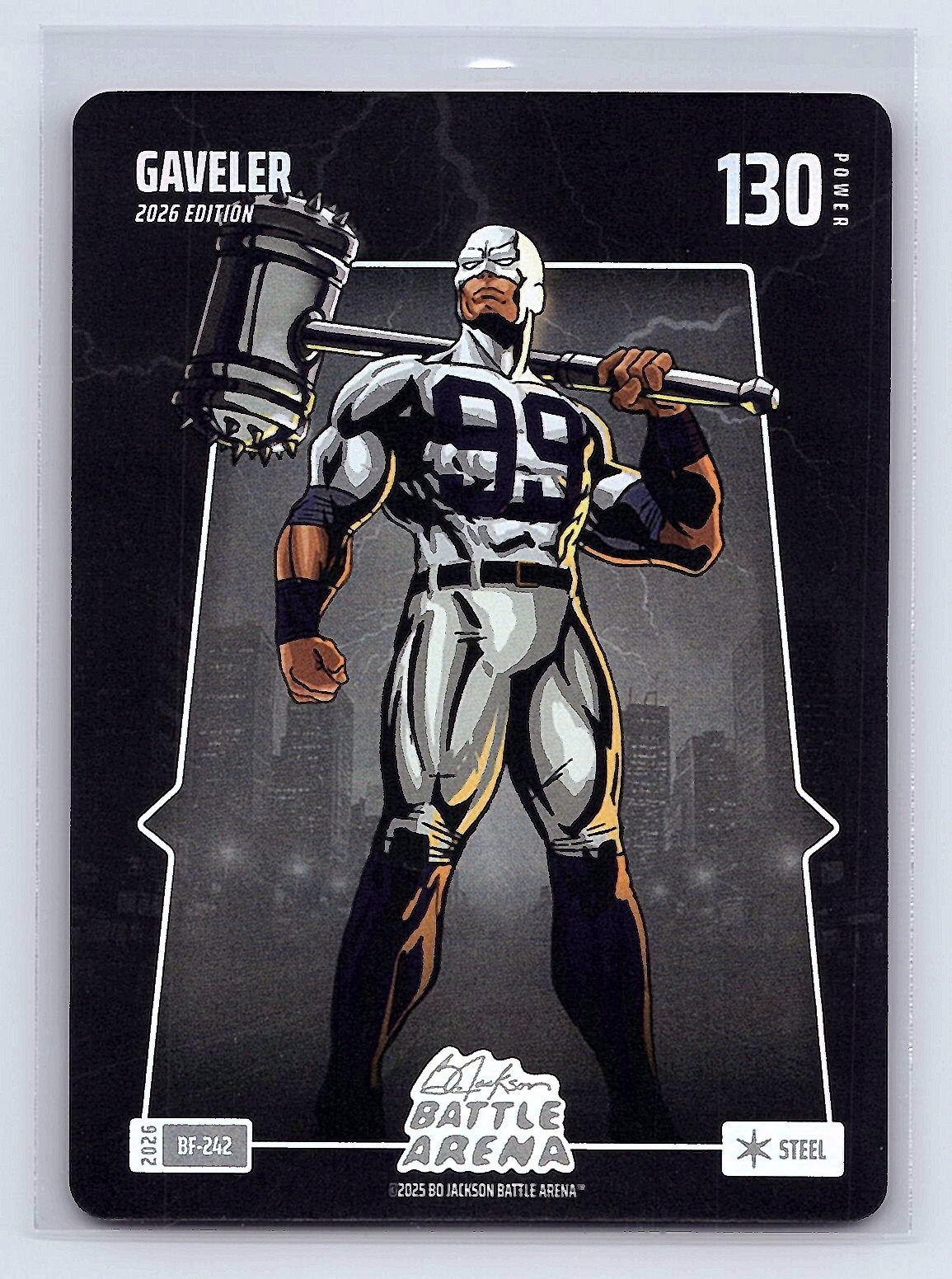 GAVELER (Aaron Judge) Bo Jackson Battle Arena #BF-242 Battlefoil Steel