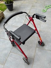 Drive Red Aluminum Rollator Walker