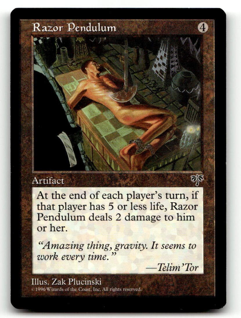 MTG Mirage Razor Pendulum Artifact RESERVED LIST NM