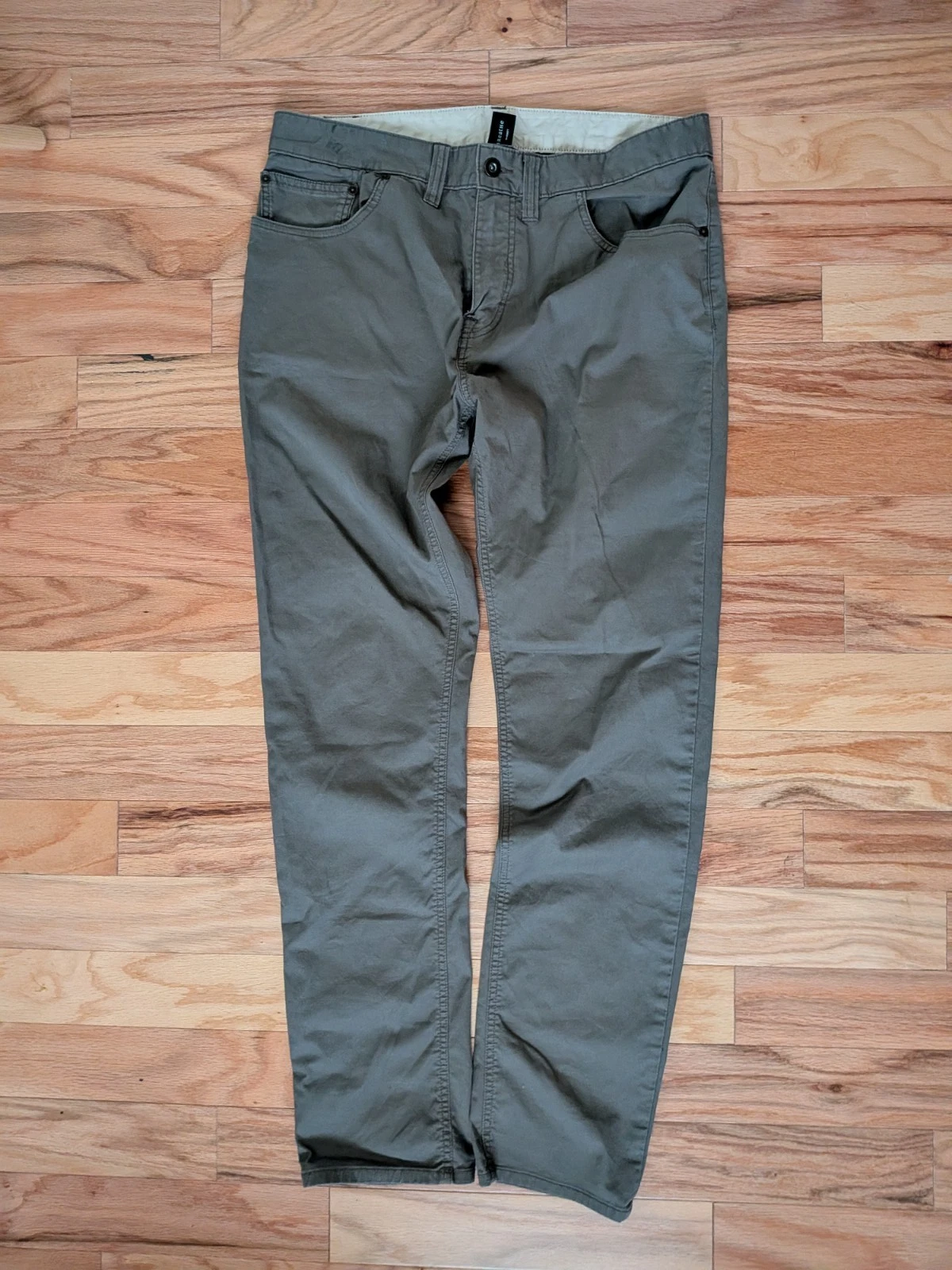Prana Pants Ulterior Slim Fit Mens 34 x 32 Brown Tapered Outdoors Hiking Fishing