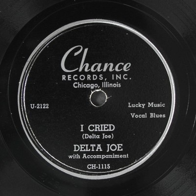 DELTA JOE: 4 o'clock blues / i cried CHANCE Single 78 RPM
