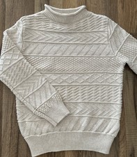 Crewcuts Boys Cotton Long Sleeve Sweater Sz4-5 Ivory