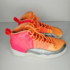 Youth Jordan Air Jordan 12 Retro Hot Punch Racer Pink Orange Sneakers 510815-601