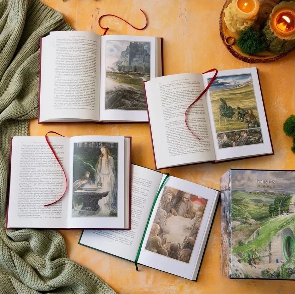 The Hobbit & The Lord Of The Rings Boxed Set By J.R.R Tolkien NEW HARDCOVER 2020 Foto 4 de 4