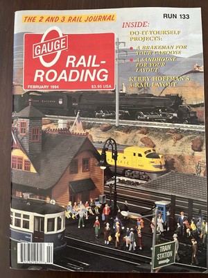 O Guage Eisenbahnzeitschriften, Ausgaben 1994, Februar, April & August!