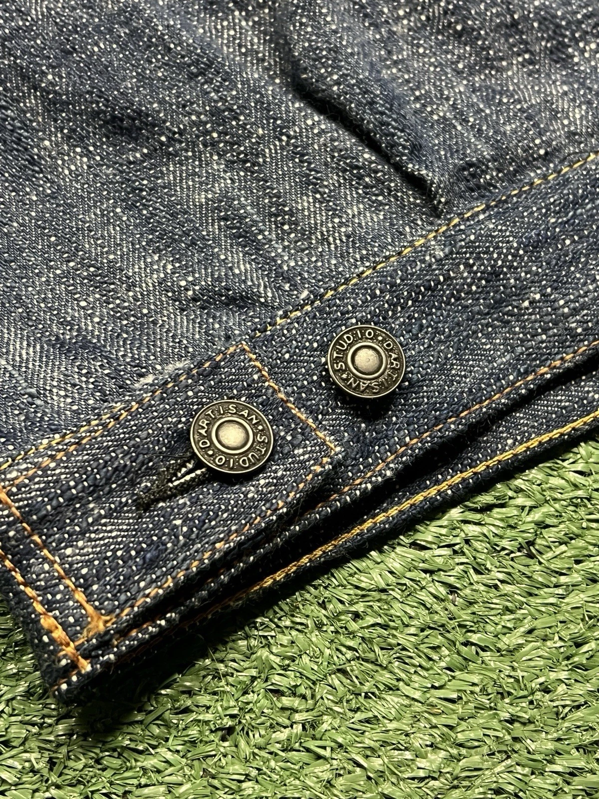 Studio D’Artisan Size 38 Twin Indigo Sou-Ai Denim Hand Dyed Type 2 Jacket D4603 image 12