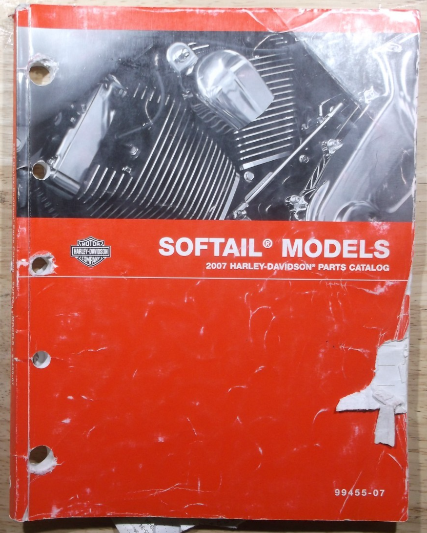 2007 HARLEY DAVIDSON FATBOY SOFTAIL PARTS MANUAL BOOK CATALOG