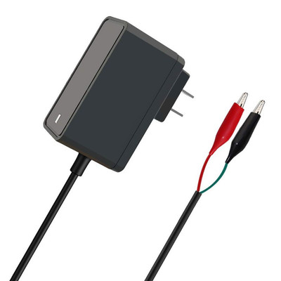 6V Battery Charger Adapter 1.25A Alligator Clips for Deer Feeder 6V SLA
