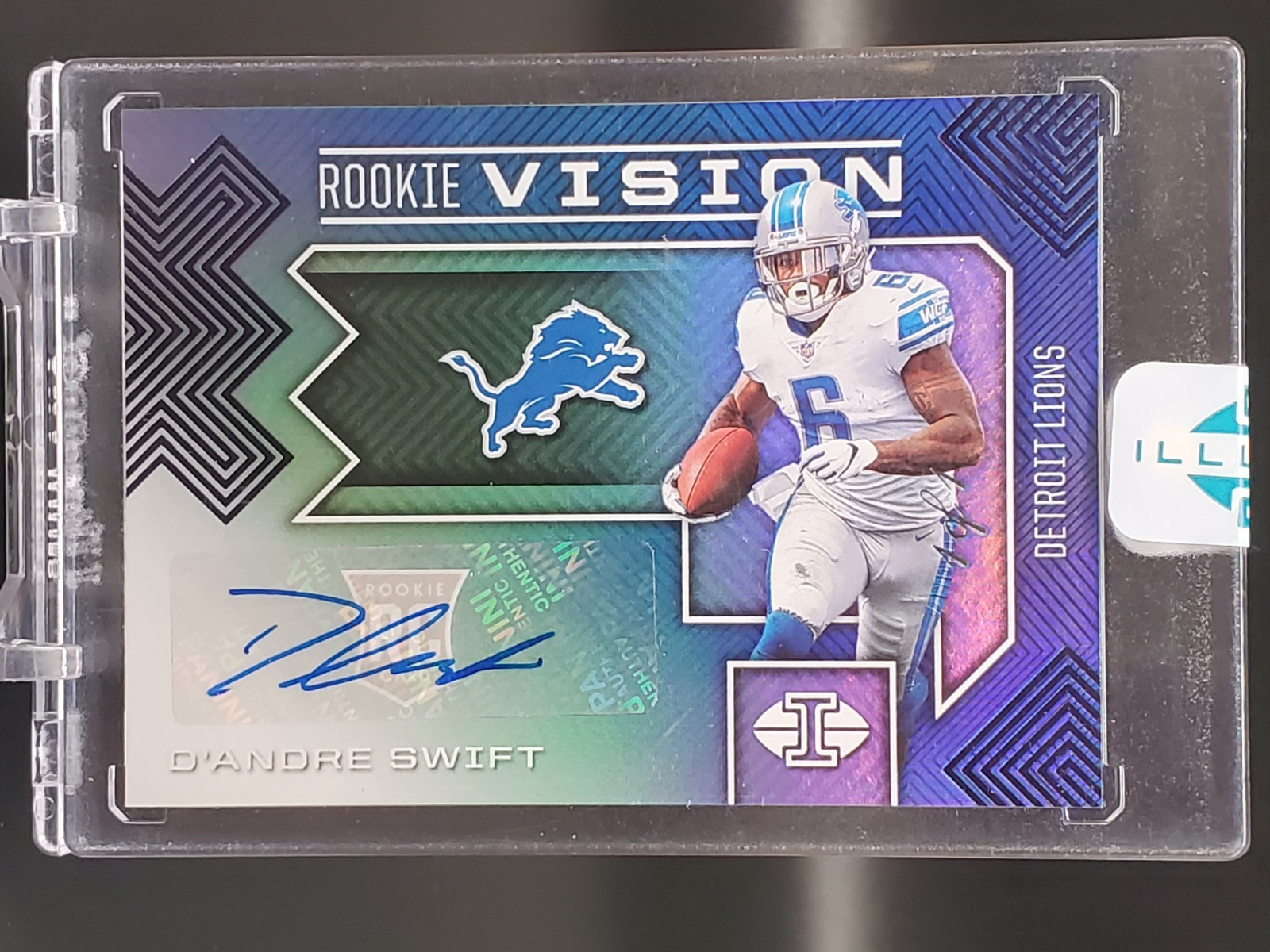 D'Andre Swift Panini Illusions Rookie Vision Signatures #RV8 Base