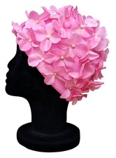 BLUE REEF Ladies Leo Elasticated Pink Cut Out Floral Swim Hat Ex Display