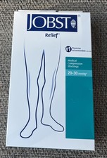 Jobst Relief Thigh High 20-30mmHg Beige Size XL, Medical Compression Stockings
