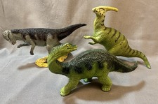 Lot Of 3 Safari Ltd Dinosaur Plastic Figures Carnegie Prehistoric Jurassic Toys