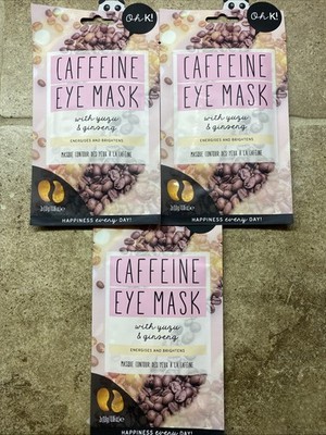 3 PACK Oh K! Caffeine Eye Mask with Yuzu & Ginseng FIX DARK CIRCLES