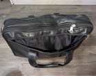 Black Top Grain Leather Briefcase Laptop Messenger Business Bag Multi Pocket — photo 6