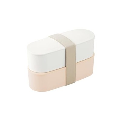 Thermos Fresh Lunchbox 2-stufig 600ml Hellbeige Slim Size Geschirrspüler und