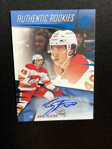 23-24 UD SP Game Used Hockey Authentic Rookies Auto 221 Jakob Pelletier