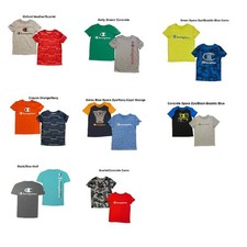 Champion Boys 2-Pack Moisture Wicking UPF 30 Soft Tagless Tees