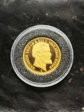 20 Mark Gold Reuss Heinrich XXIII 1875. Neuauflage Münze Berlin zertifiziert