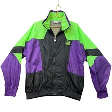 Vintage Givenchy Active Sports Windbreaker Jacket L Colorblock 90s Neon Nylon