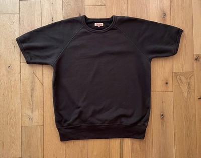 The Real McCoy's Short Sleeve Sweatshirt Black Large