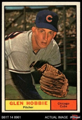 1961 Topps #264 Glen Hobbie Cubs 6 - EX/MT