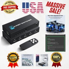 Versatile HDMI Switcher: 8K 60Hz, Remote Control, Multiple Device Compatibility