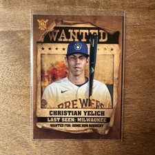 2021 Big League Wanted #WT-4 Christian Yelich - Milwaukee Brewers 03