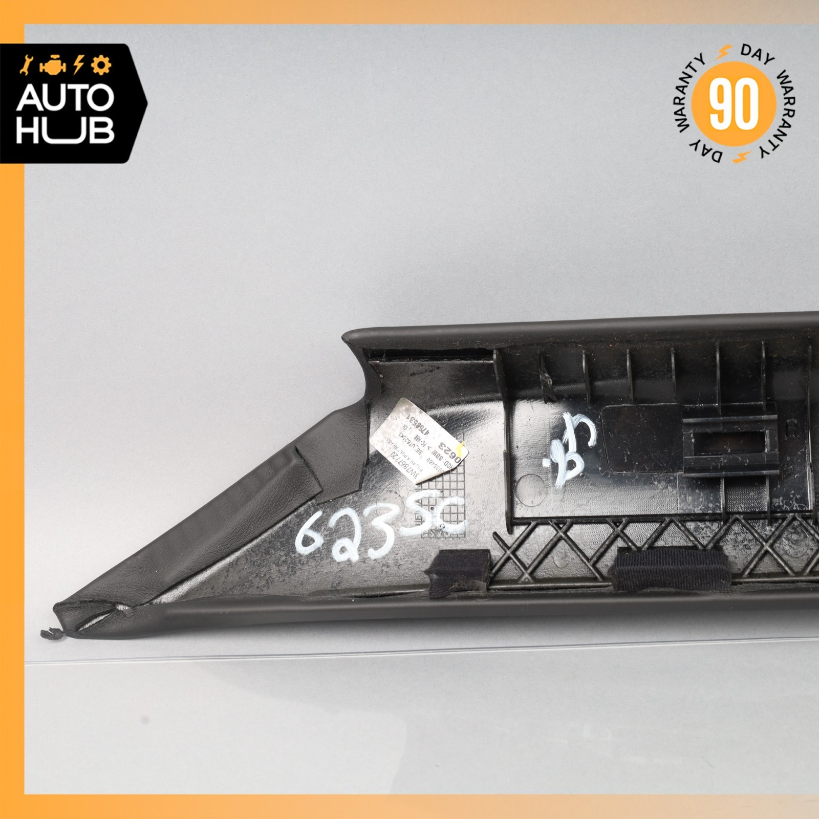 12-18 Bentley Continental GTC Front Right Side A-Pillar Trim Cover Black OEM
